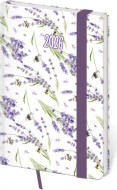 Kapesní diář Vario Lavender s gumičkou - zvětšit obrázek