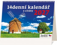 Stolní 14denní kalendář s citáty