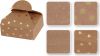 Krabička skládací kraft 6 x 7,5 cm 4 ks Vánoce metal ražba mix 2