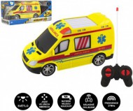 Auto RC ambulance plast 20cm na dálkové ovládání