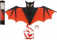 Drak létající netopýr nylon 120x55cm v látkovém sáčku 10x54x2cm