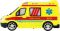 Auto RC ambulance plast 20cm na dálkové ovládání 2