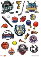 Samolepky Sports Topgal STICKERS 24057