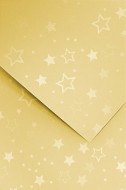 Galeria Papieru ozdobn papr Stars zlat 220g, 20ks