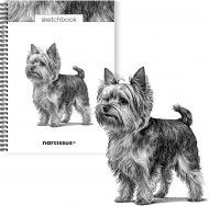Skicovací notes A4 SP 60l čistý PES Yorkshire Terrier