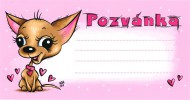 Pozvánka na oslavu - Pejsek 10 ks - zvětšit obrázek