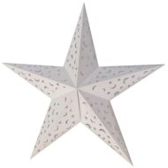 Dekorace hvězda 40 cm bílá - zvětšit obrázek