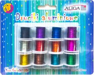 Drátky hliníkové na špulce 0,3 mm x 3 m 12 barev