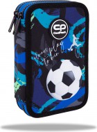 Penál 2 zipy Jumper vybavený - FOOTBALL Navy