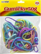 Gumové kroužky 38 mm 50g pastelové - zvětšit obrázek