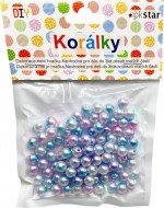 Korálky plastové duhové 8 mm - zvětšit obrázek