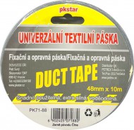 Lepící páska textilní stříbrná 10 m/48 mm DUCT TAPE