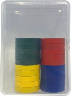 Magnety barevné 25 mm 20 ks