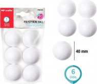 Polystyrénové koule 4 cm 6 ks - zvětšit obrázek