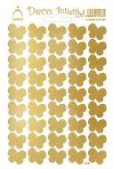 Samolepka  Motýlci fialoví Butterflies 416-V zlatá - zvětšit obrázek