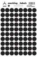 Samolepicí kolečka 12 mm - černá 236K