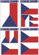 Okenní fólie Česká vlajka 30 x 42 cm