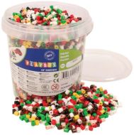 Zažehlovací korálky - 5000 ks v kyblíku, vánoční barvy - zvětšit obrázek