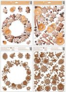 Okenní fólie Perníčky 30×42 cm, 4druhy - zvětšit obrázek