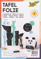 Černá samolepicí fólie 13 x 33 cm, 5ks