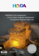 Transparentní papír origami A4 90g hvězdy stříbrný
