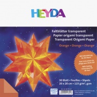 Origami 20x20 115g hvězda transp.oranž - zvětšit obrázek