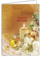 Přání vánoční KBBN 0569 zlacené - zvětšit obrázek