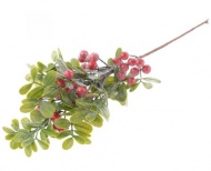Přízdoba Větvička 45cm s červenými bobulemi - zvětšit obrázek