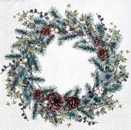 Ubrousky vánoční 33x33cm SDL233800 Christmas ring - zvětšit obrázek