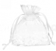 Dárková sáček organza malý bílý