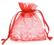 Dárková sáček organza malý červený