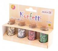 Konfety Hvězdičky 4x5g, mix barev - zvětšit obrázek