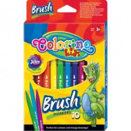 Fixy štětcové 10 ks Colorino