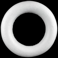 Polystyrenový věnec 29cm seříznutý  - zvětšit obrázek