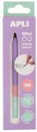 APLI nekonečná tužka trojbarevná Mini, HB, fialová