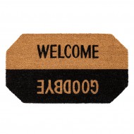 Kokosová vnitřní čistící vstupní rohož FLOMA Ruco Welcome - Goodbye - 40 x 70 x 1,5 cm