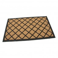Kokosová čisticí venkovní vstupní rohož FLOMA Rectangle - Rhombus - délka 45 cm, šířka 75 