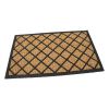 Kokosová čisticí venkovní vstupní rohož FLOMA Rectangle - Rhombus - délka 45 cm, šířka 75 