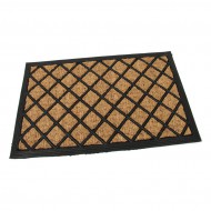 Kokosová čisticí venkovní vstupní rohož FLOMA Rectangle - Rhombus - délka 40 cm, šířka 60 