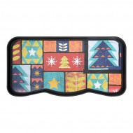 Plastový odkapávač na boty FLOMA Colorful Xmas - 38 x 75 x 2,1 cm