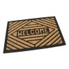 Kokosová čisticí venkovní vstupní rohož FLOMA Welcome - Rectangle - délka 40 cm, šířka 60 
