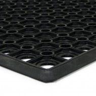 Gumová venkovní vstupní rohož FLOMA Honeycomb Edge - 40 x 60 x 1,5 cm