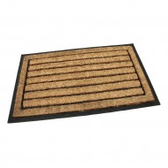 Kokosová čisticí venkovní vstupní rohož FLOMA Rectangle - Stripes - délka 45 cm, šířka 75 