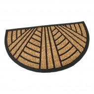Kokosová čistící venkovní půlkruhová vstupní rohož FLOMA Stripes - Lines - délka 45 cm, ší - zvětšit obrázek