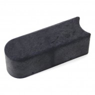 Černý gumový zahradní obrubník FLOMA - 30 x 10 x 12 cm - zvětšit obrázek