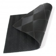 Gumová oboustranná vstupní rohož Double-sided - 75 x 45 x 1 cm