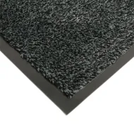 Černá textilní čistící vnitřní vstupní rohož - 90 x 60 x 0,8 cm