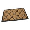 Kokosová čisticí venkovní vstupní rohož FLOMA Squares - Rectangle - délka 45 cm, šířka 75 