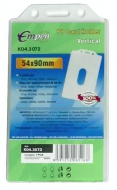 Obal na jmenovky/karty 54x90 plast.čirá +uch.