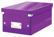 Krabice na DVD Leitz Click-N-Store - purpurová
